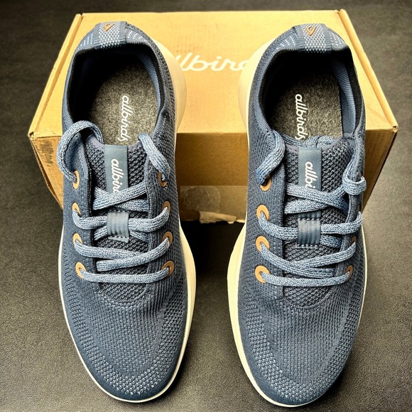 Allbirds Mens Tree Runner Go Size 9 Navy Blue Knit Sneakers A11359M090 NEW - Picture 3 of 6